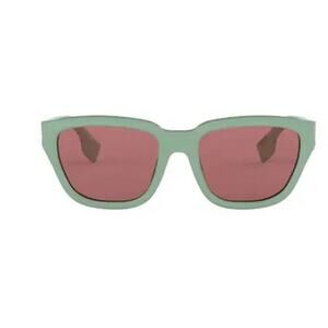 Burberry 54mm Square Sunglasses Frame Green Lens Violet